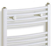 760 x 500 Thames Bow Fronted Heated Rail White