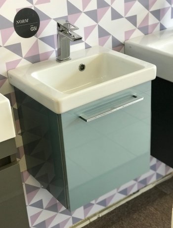 Norm 42 Basin With Gloss Metallic Blue Unit